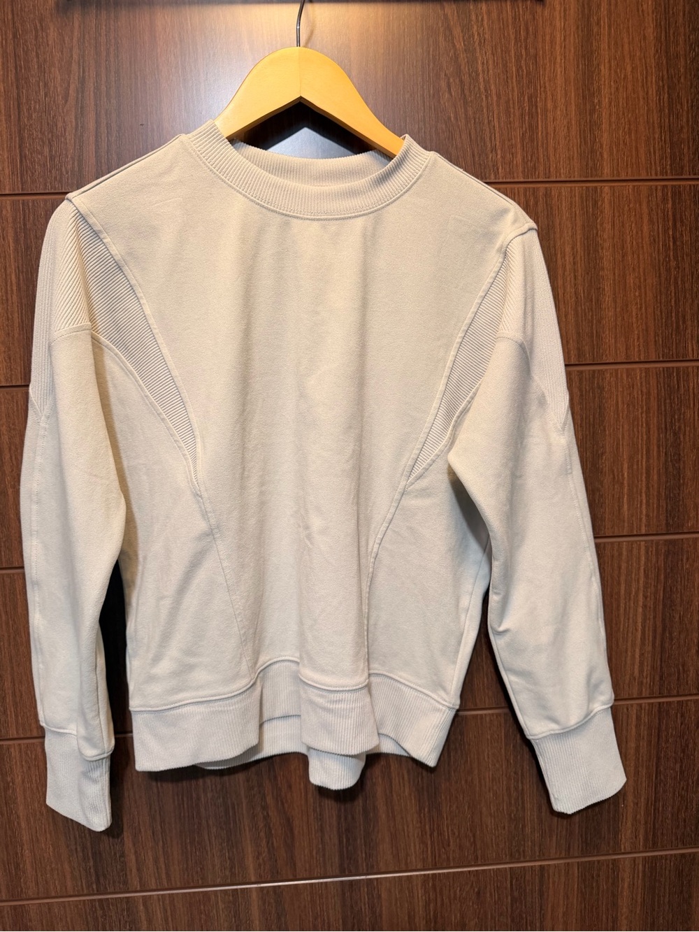 RBX Light Blue/Gray Crewneck Sweatshirt with Ribbed Paneling SMALL